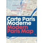 Modern Paris Map. Carte Paris Moderne | Robin Wilson | 9781912018857 | Blue Crow Media